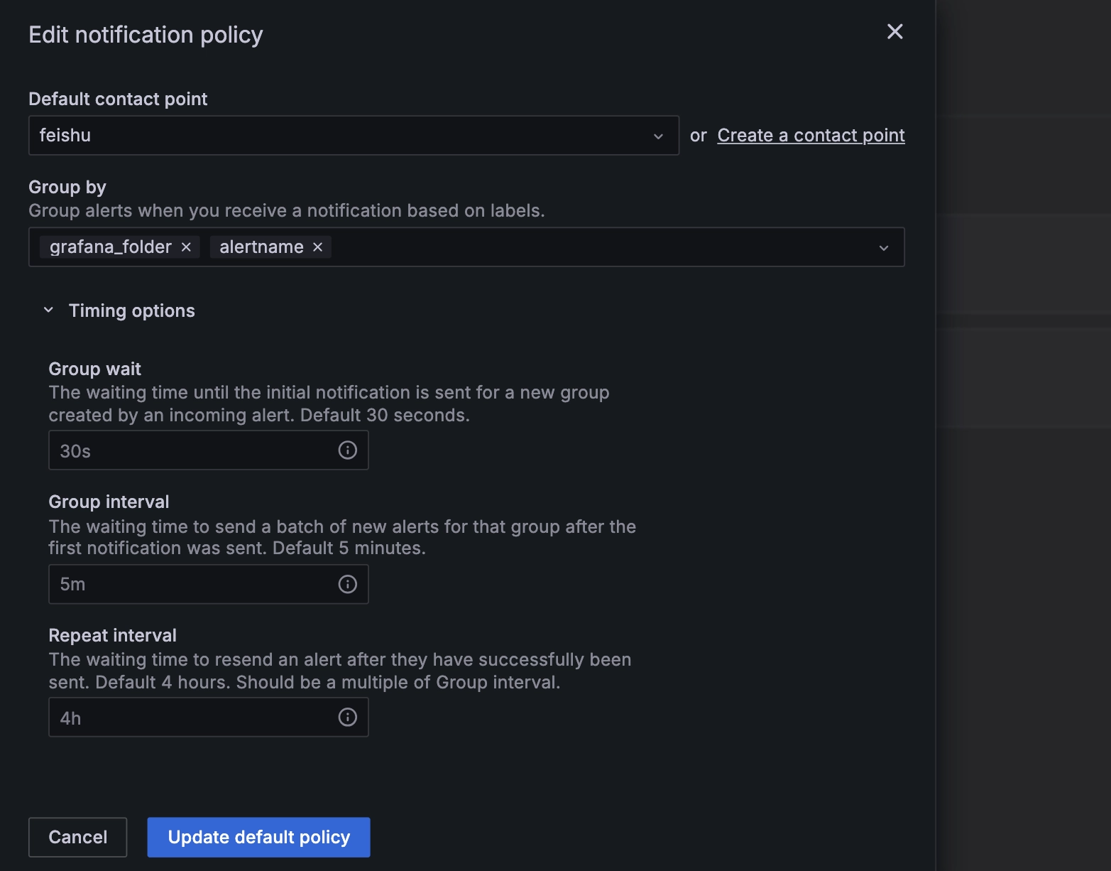 TDengine Database Grafana plugin Notification
