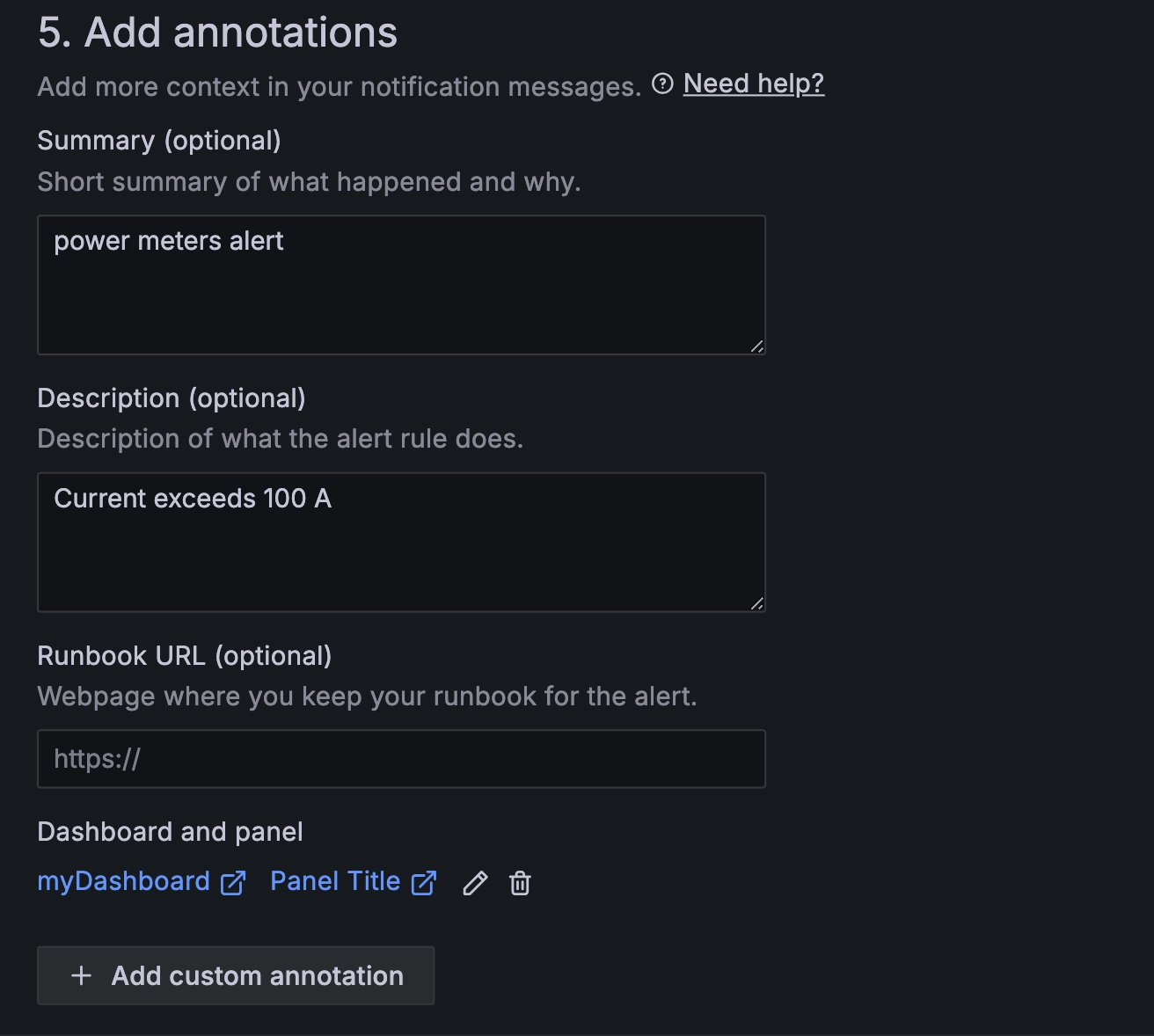 TDengine Database Grafana plugin Alert Labels and Notifications