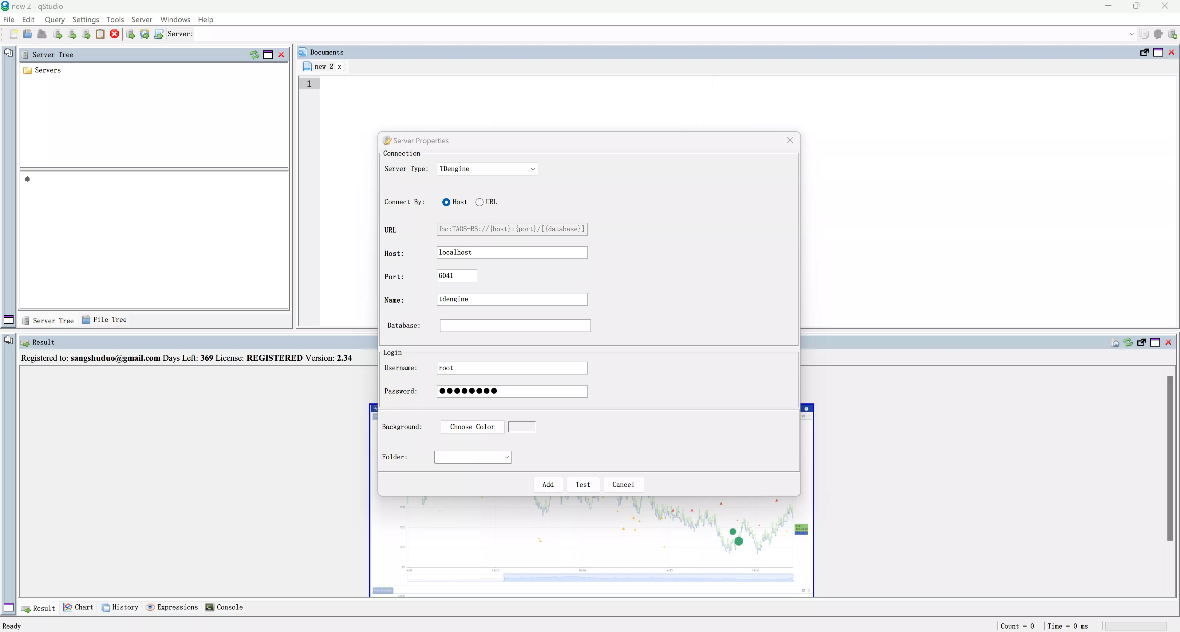 qStudio 连接 TDengine