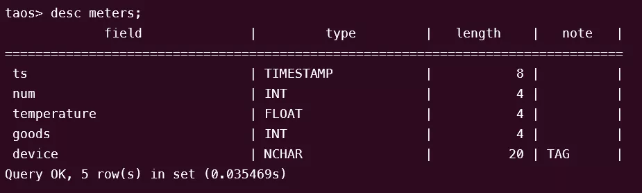 Seeq demo schema