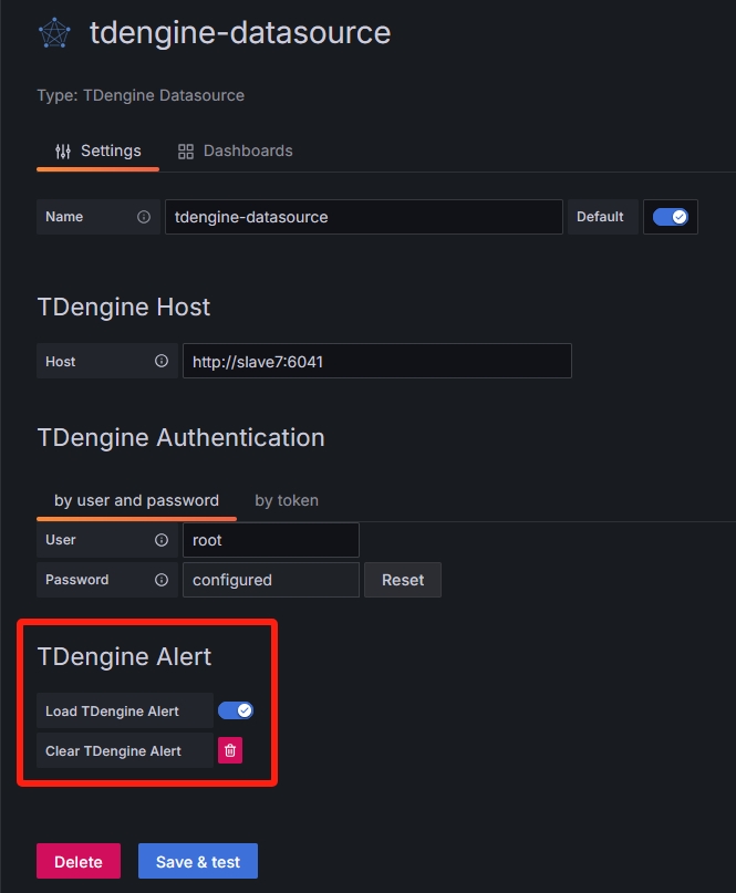 TDengine Alert